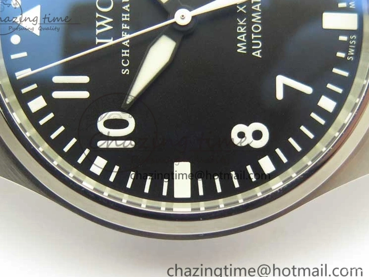 MIROTIME 0326 Mark XVII IW326504 MKS 1:1 Best Edition Black Dial On SS Bracelet MIYOTA 9015 V Durable 7210